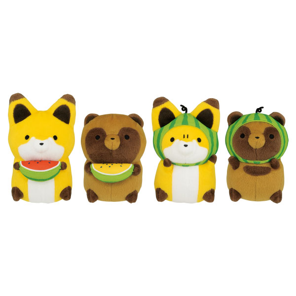 【4種】タヌキとキツネ 風鈴～涼しげな昼さがり～ 　ぬいぐるみ同梱可 タヌキとキツネ ぬいぐるみ 涼しげな昼さがり 全４種 コンプ セット