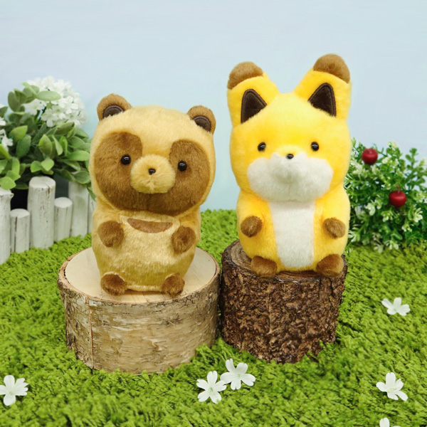 1点限り✨　タヌキ と キツネ 特大 ぬいぐるみ おにぎり　可愛い 1点限り✨ タヌキ と キツネ 特大 ぬいぐるみ おにぎり 可愛い