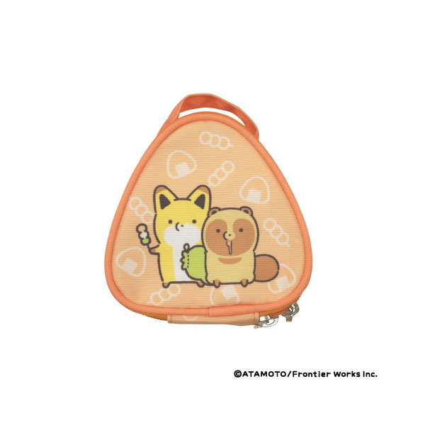 タヌキ寝入り おにぎりケース タヌキとキツネ まんぷく（全3種） — 「タヌキと