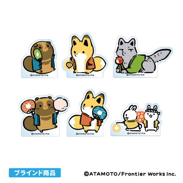 タヌキとキツネ　アクリルブロック ガラポンくじB賞　非売品 タヌキとキツネ アクリルブロック ガラポンくじB賞 非売品 公式