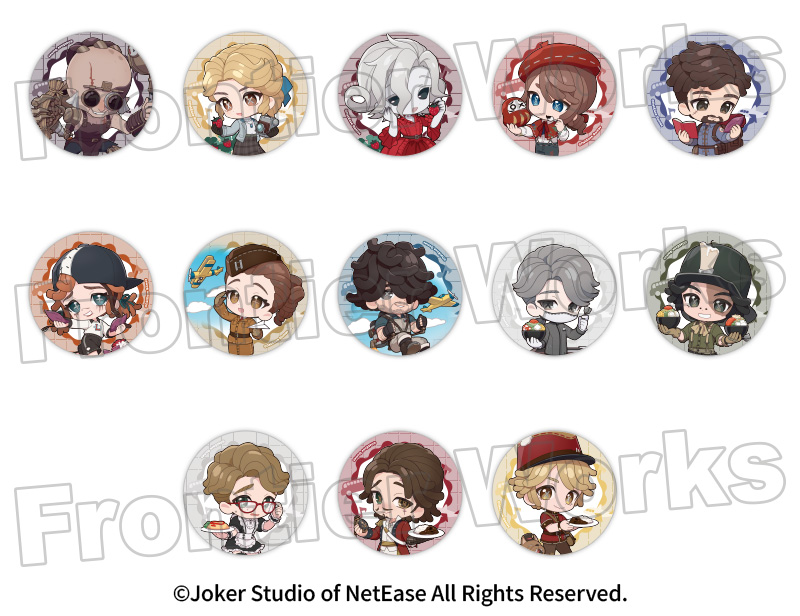 第五人格 Identity V ホテルコラボ 缶バッジ 庭師 第五人格 オフラインパック ノワール 占い師 通常版 第5人格 第五人格