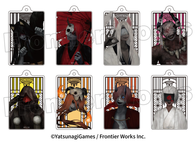 文字化化 トレーディングアクリルキーホルダー - フロンティアワークス